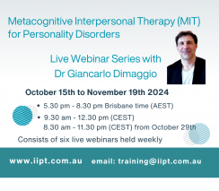 Metacognitive Interpersonal Therapy (MIT) Live Webinar Series